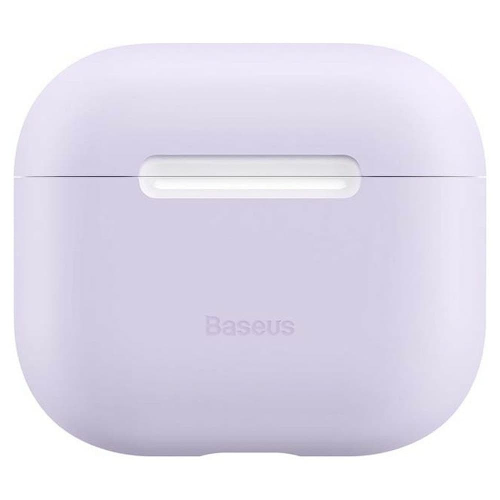 Защитен калъф Baseus AirPods 3 Super Thin Silica Gel Case (WIAPPOD-CBZ45), за Apple Airpods 2, силиконов, възможност за безжично зареждане, червен