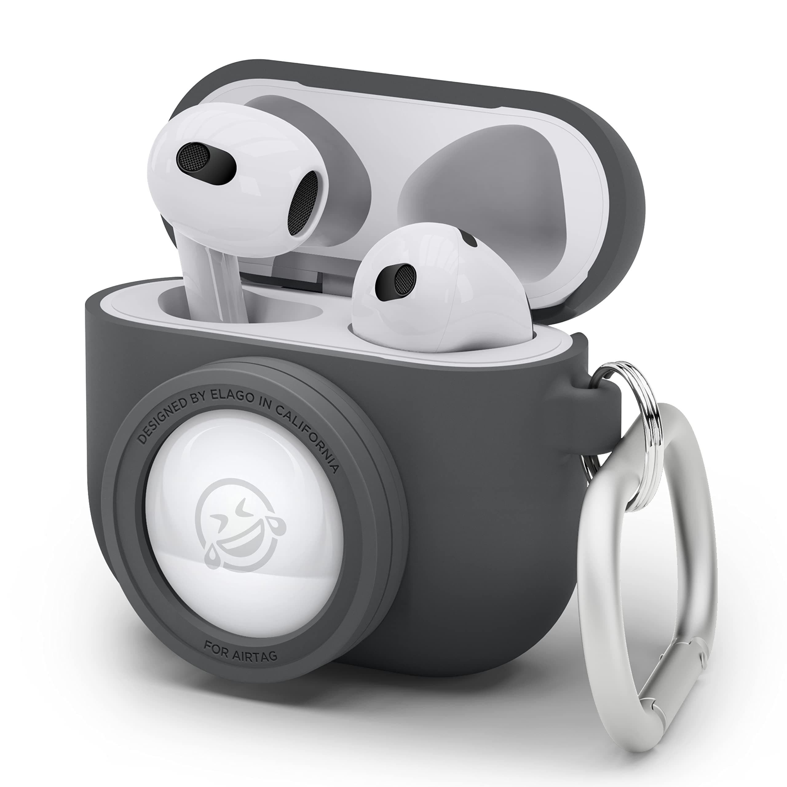 Защитен калъф Elago AirPods 3 Snapshot Silicone Case, за Apple AirPods 3, силиконов, с карабинер, бежов