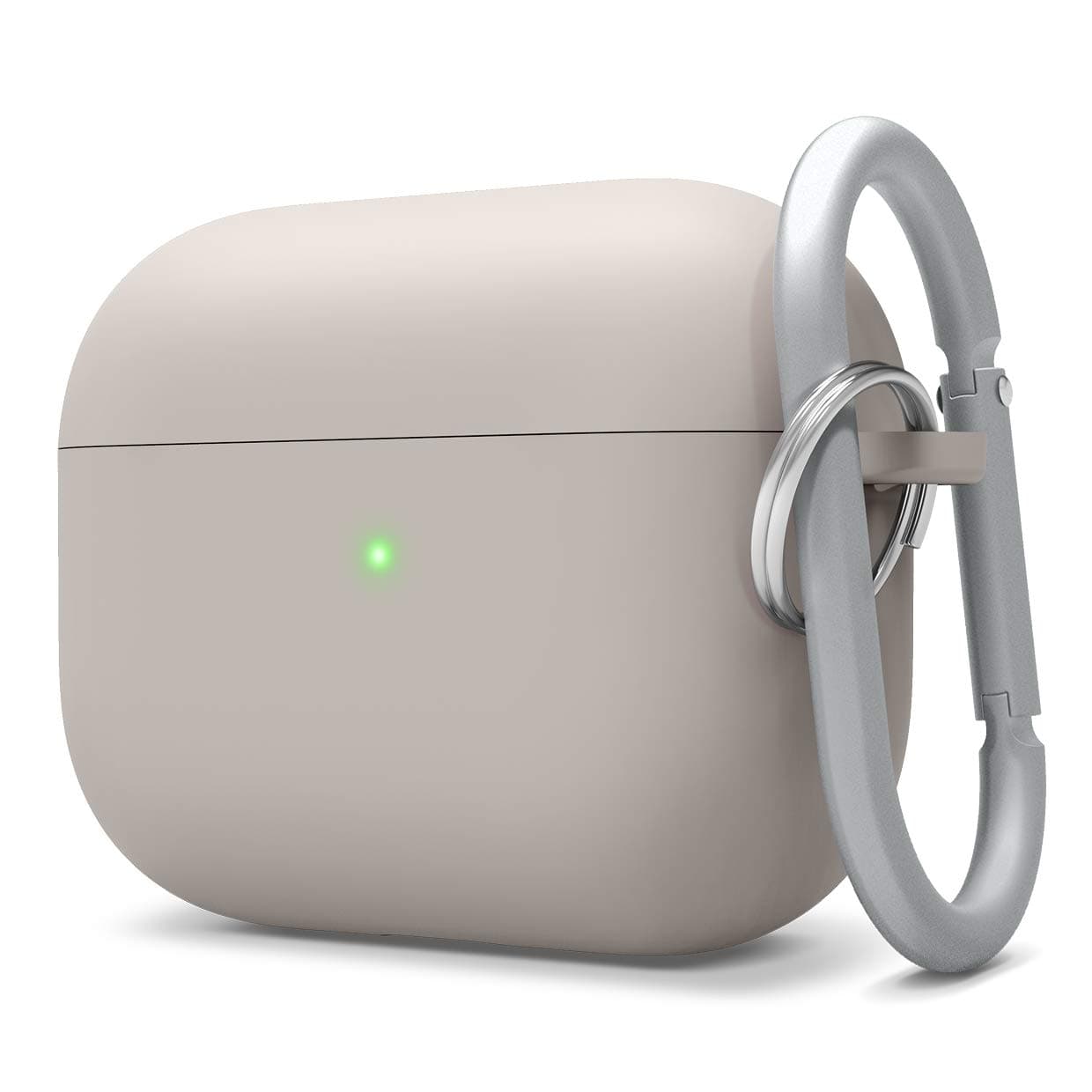 Защитен калъф Elago Airpods Pro Liquid Hybrid Hang Case, за Apple AirPods Pro, твърд силиконов, с карабинер, сив