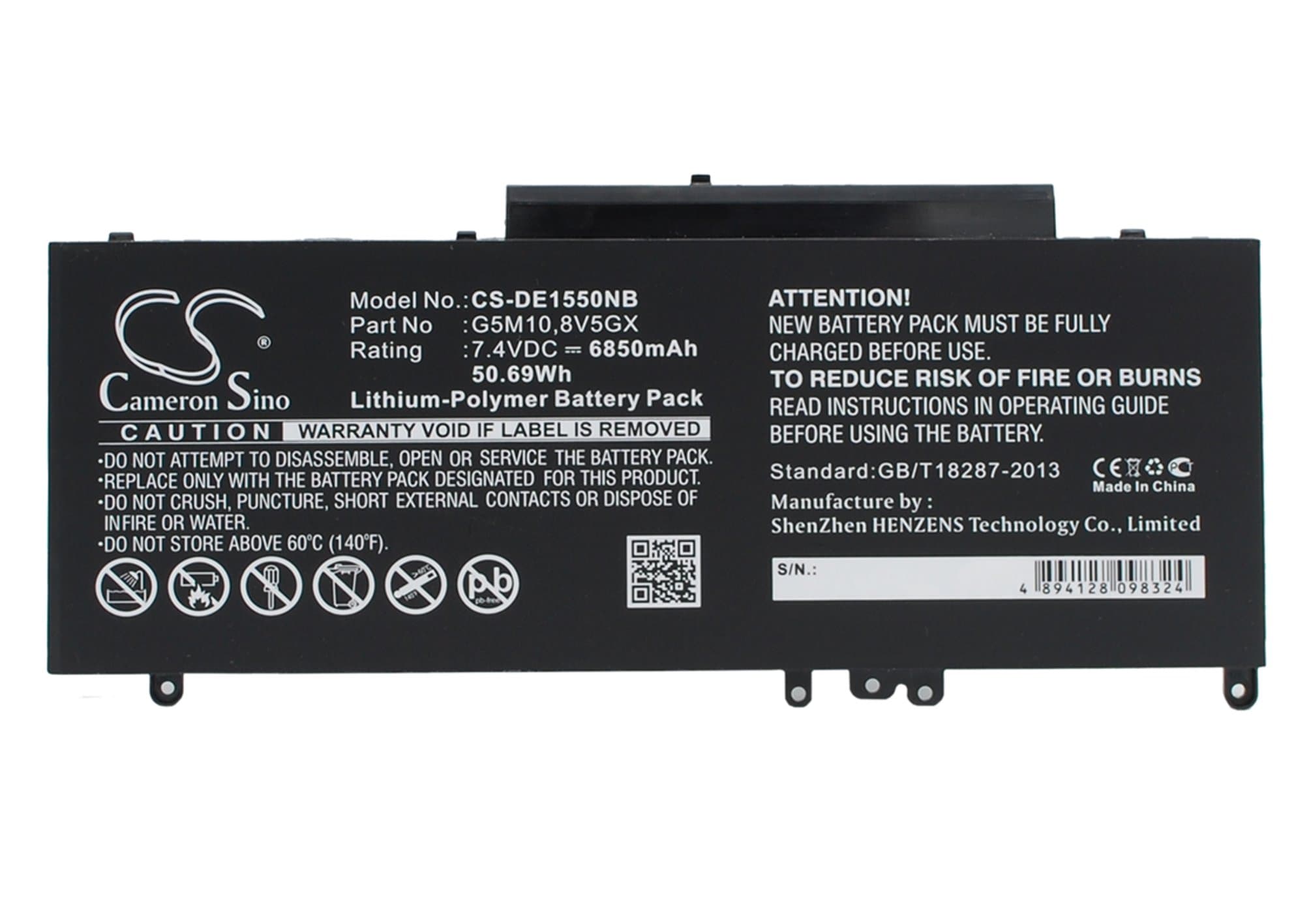 Батерия за лаптоп DELL Latitude 14 5000, Latitude 15 5000, Latitude 5450, 5250, 079VRK LiPo 7.4V 6850mAh CAMERON SINO