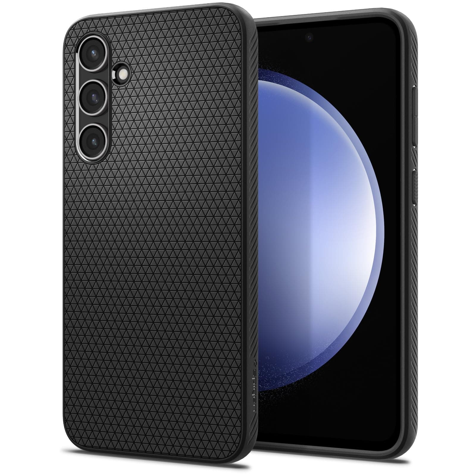 Силиконов (TPU) калъф с висока степен на защита за Samsung Galaxy S23 FE - Spigen Liquid Air Case (черен)