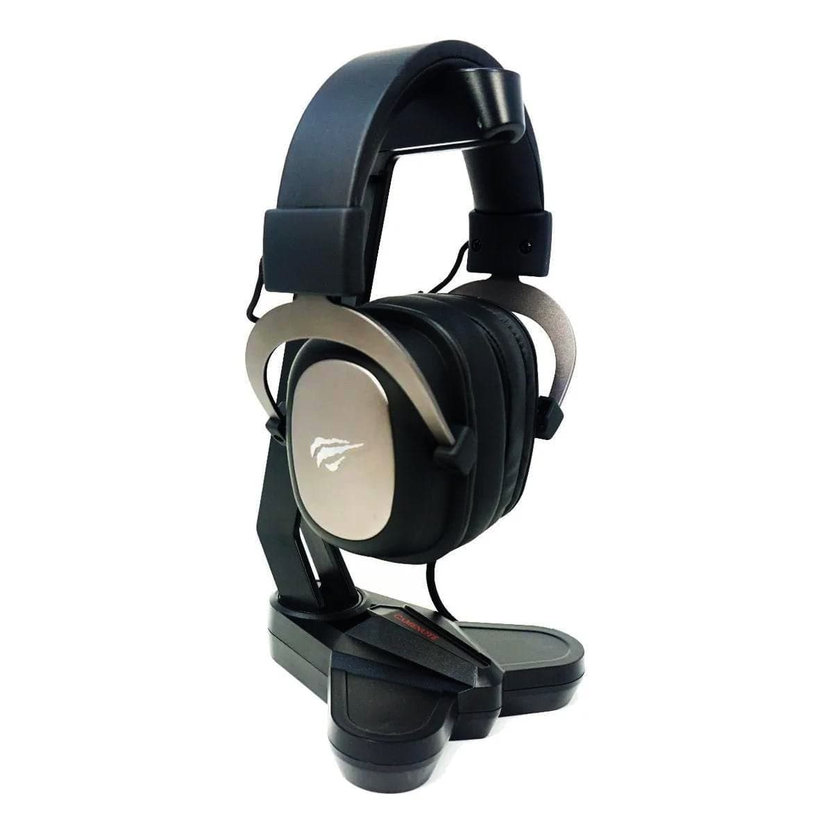 Поставка за слушалки Havit HY505, подсветка, черна