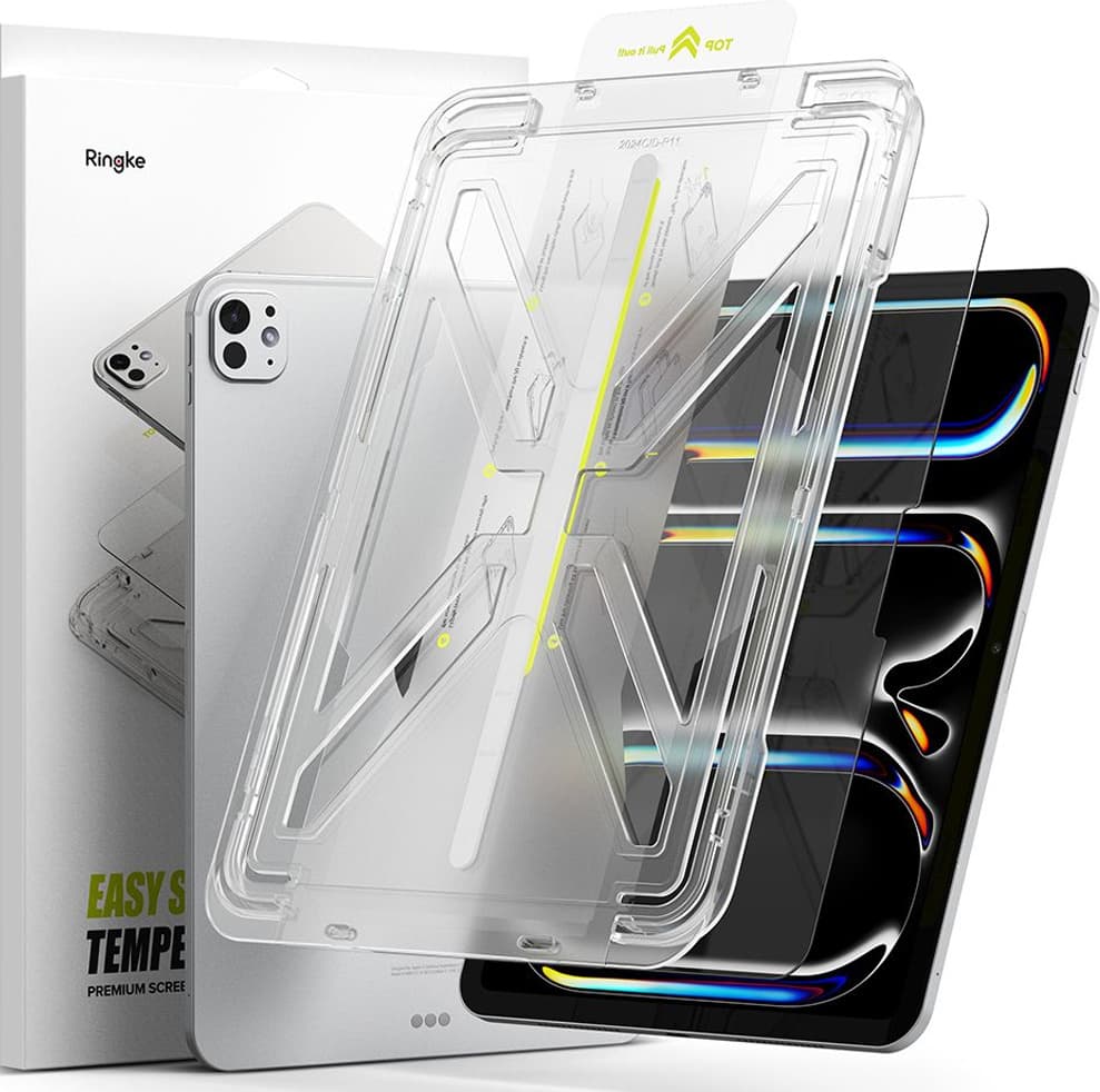 Калено стъклено защитно покритие за дисплея на iPad Pro 11 (2024) - Ringke Easy Slide Tempered Glass 2.5D (прозрачен)