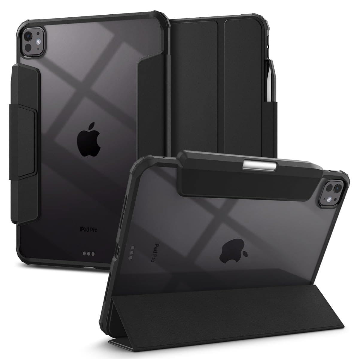 Удароустойчив хибриден кейс от най-висок клас за iPad Pro 11 (2024) - Spigen Ultra Hybrid Pro Case (черен)