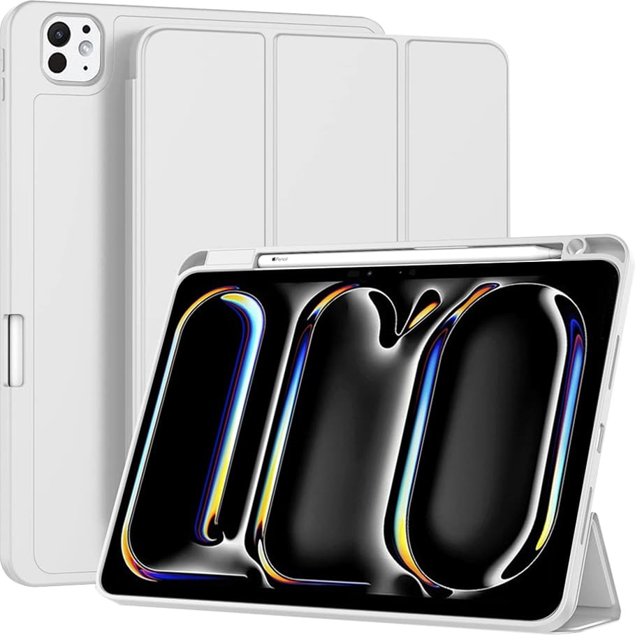 Термополиуретанов (TPU) кейс и поставка за iPad Pro 11 (2024) - Techsuit Flex Trifold Case (сив)