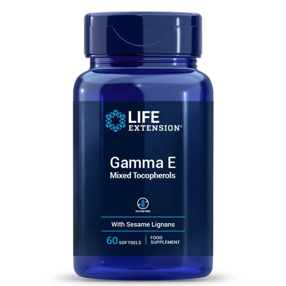 Гама E Смесени Токофероли 360 mg с Лигнан – Life Extension (60 капс)