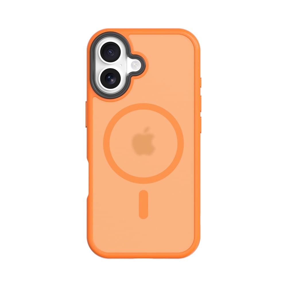 Хибриден удароустойчив кейс с MagSafe за iPhone 17 - Tactical MagForce Hyperstealth Cover (оранжев)