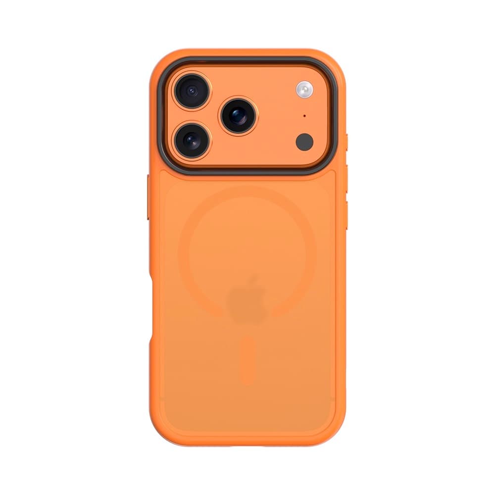 Хибриден удароустойчив кейс с MagSafe за iPhone 17 Pro - Tactical MagForce Hyperstealth Cover (оранжев)