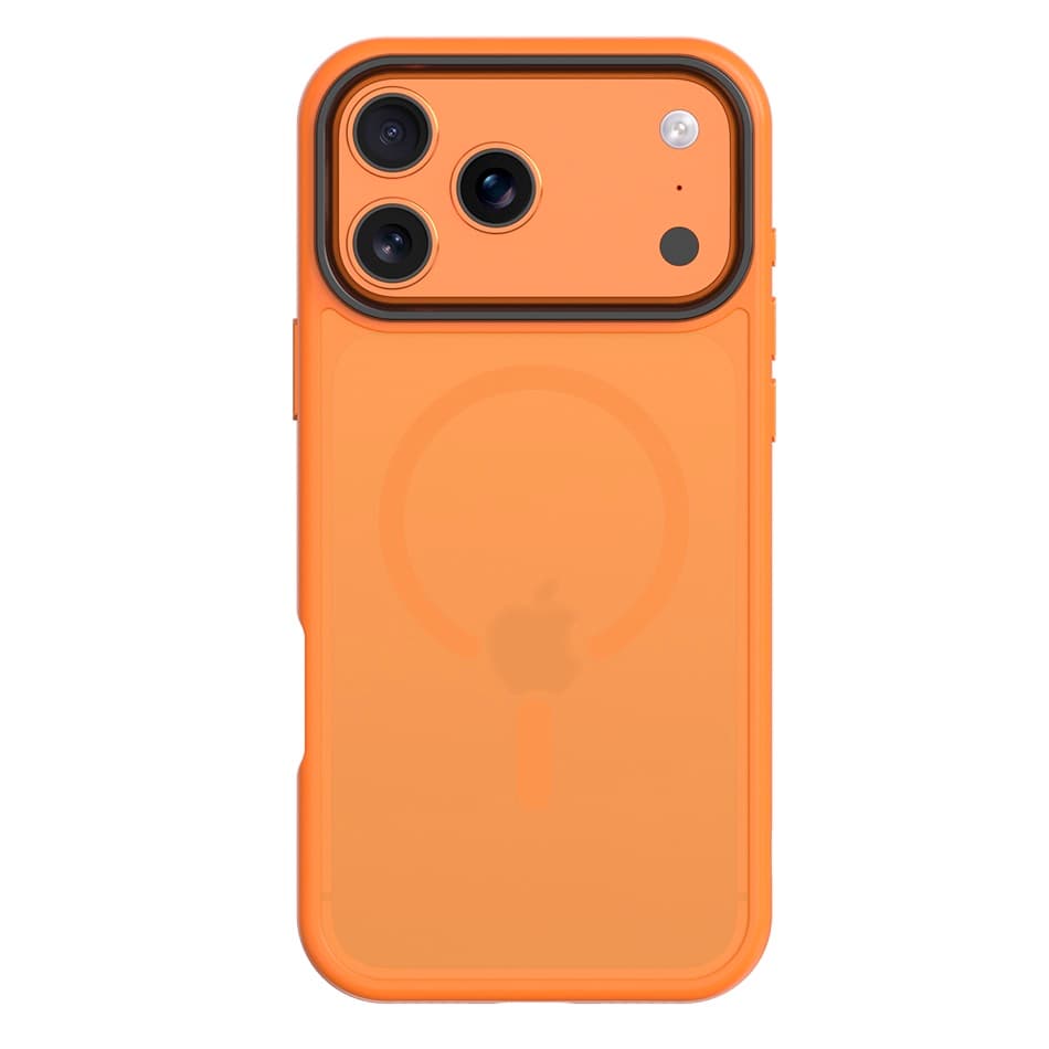 Хибриден удароустойчив кейс с MagSafe за iPhone 17 Pro Max - Tactical MagForce Hyperstealth Cover (оранжев)