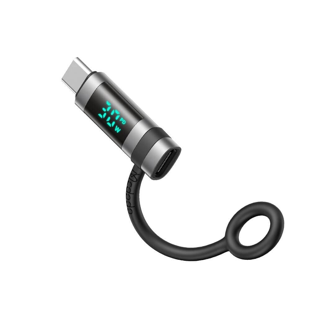 Адаптер от Lightning женско към USB-C мъжко за а iPhone и устройства с USB-C порт - Mcdodo Lightning to USB-C Adapter PD 60W (OT-0180) (тъмносив)