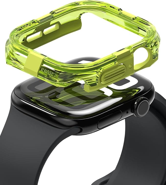 Хибриден кейс с висока степен на защита за Apple Watch 10 42мм (2024), Apple Watch 11 42мм (2025) - Ringke Fusion Bumper Case (зелен)