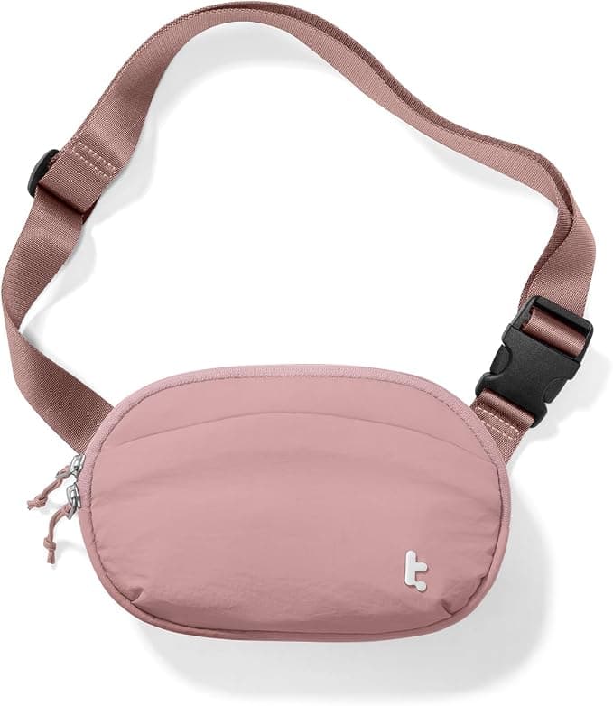 Стилна чанта с презрамка за смартфони и други дребни вещи - Tomtoc Ultimate Shoulder Sling Backpack (розов)