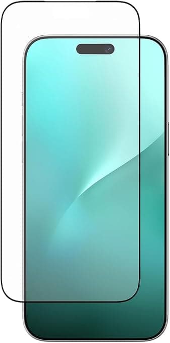 Матирано калено стъклено защитно покритие за дисплея на iPhone 17 - AmazingThing Radix Matte Tempered Glass (черен-прозрачен)