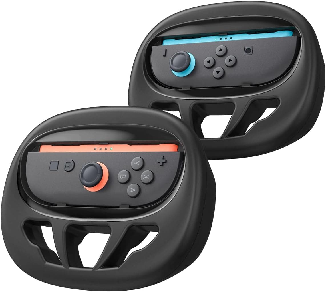 Специална поставка волан за игри за Nintendo Switch 2 - Spigen Joy-Con Handle NS101 (черен)