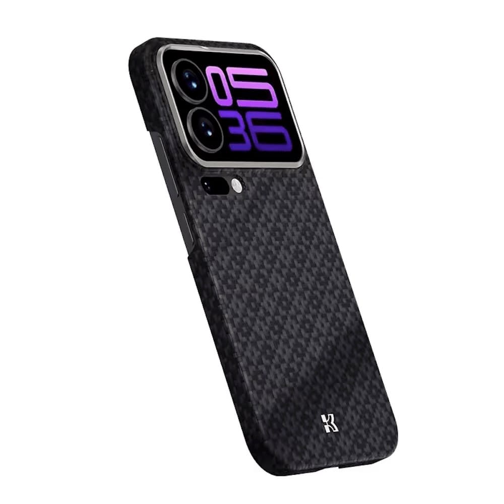 Кевларен кейс с MagSafe за Xiaomi 17 Pro - Benks ArmorGrid ArmorAir Magnetic Kevlar Metal Frame Case 600D (черен)