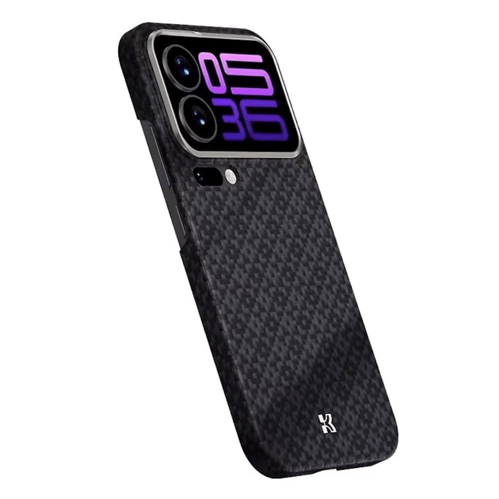 Кевларен кейс с MagSafe за Xiaomi 17 Pro Max - Benks ArmorGrid ArmorAir Magnetic Kevlar Metal Frame Case 600D (черен)