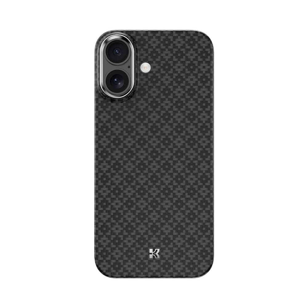 Кевларен кейс с MagSafe за iPhone 17 - Benks ArmorGrid ArmorAir Magnetic Kevlar Metal Frame Case 600D (черен)