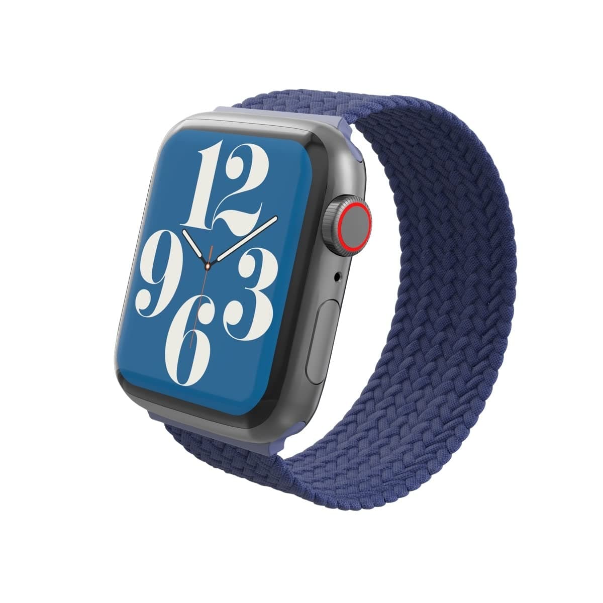 Текстилна каишка за Apple Watch 42мм, 44мм, 45мм, 46мм, Ultra, Ultra 2 49мм - Zagg Gear4 Braided Sport Band Size L (син)