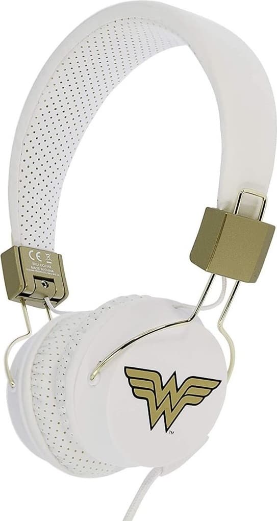 Слушалки за мобилни устройства - OTL Wonder Woman Teen Headphones (бял)