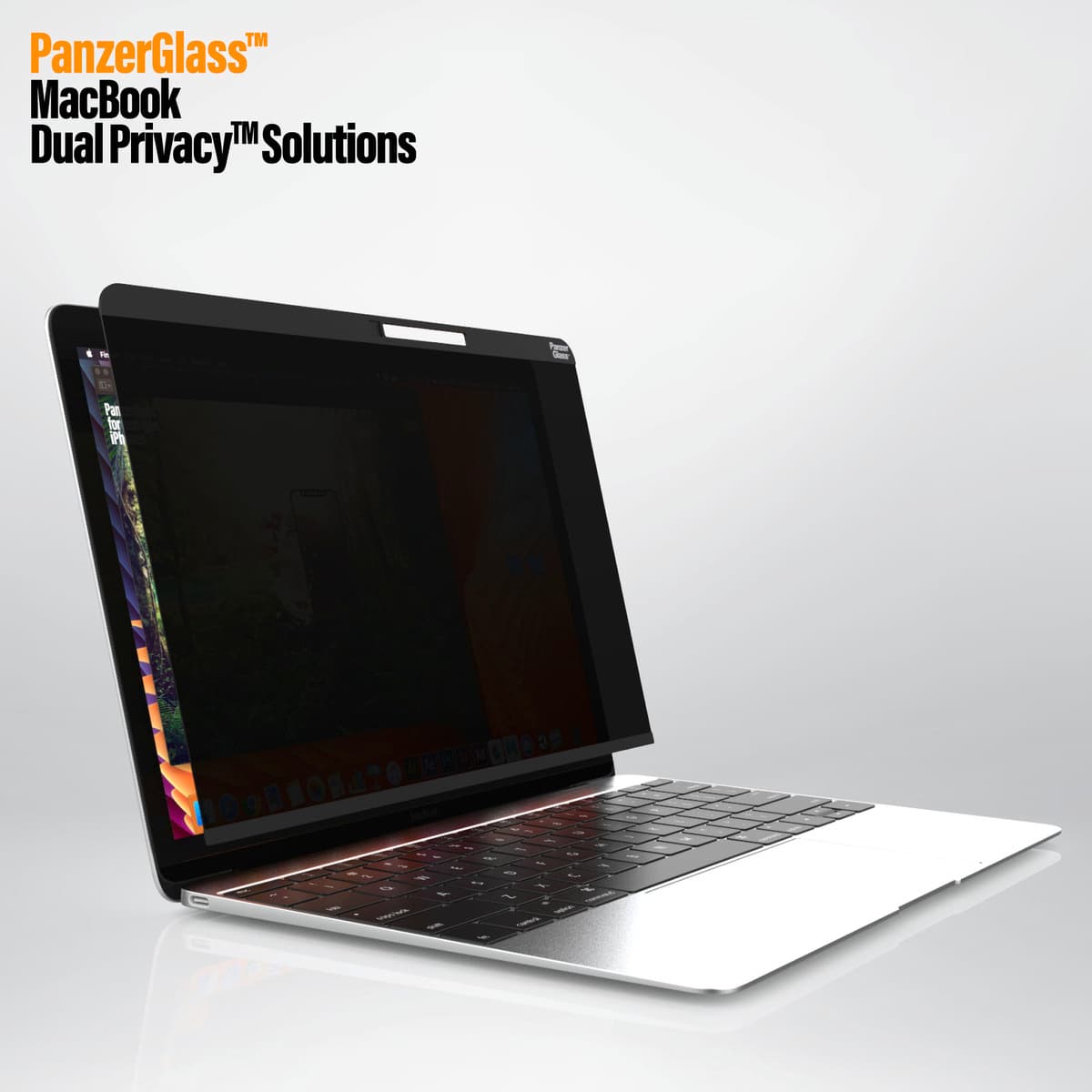 Магнитно защитно покритие с определен ъгъл на виждане за дисплея на MacBook 12 - PanzerGlass Magnetic Privacy