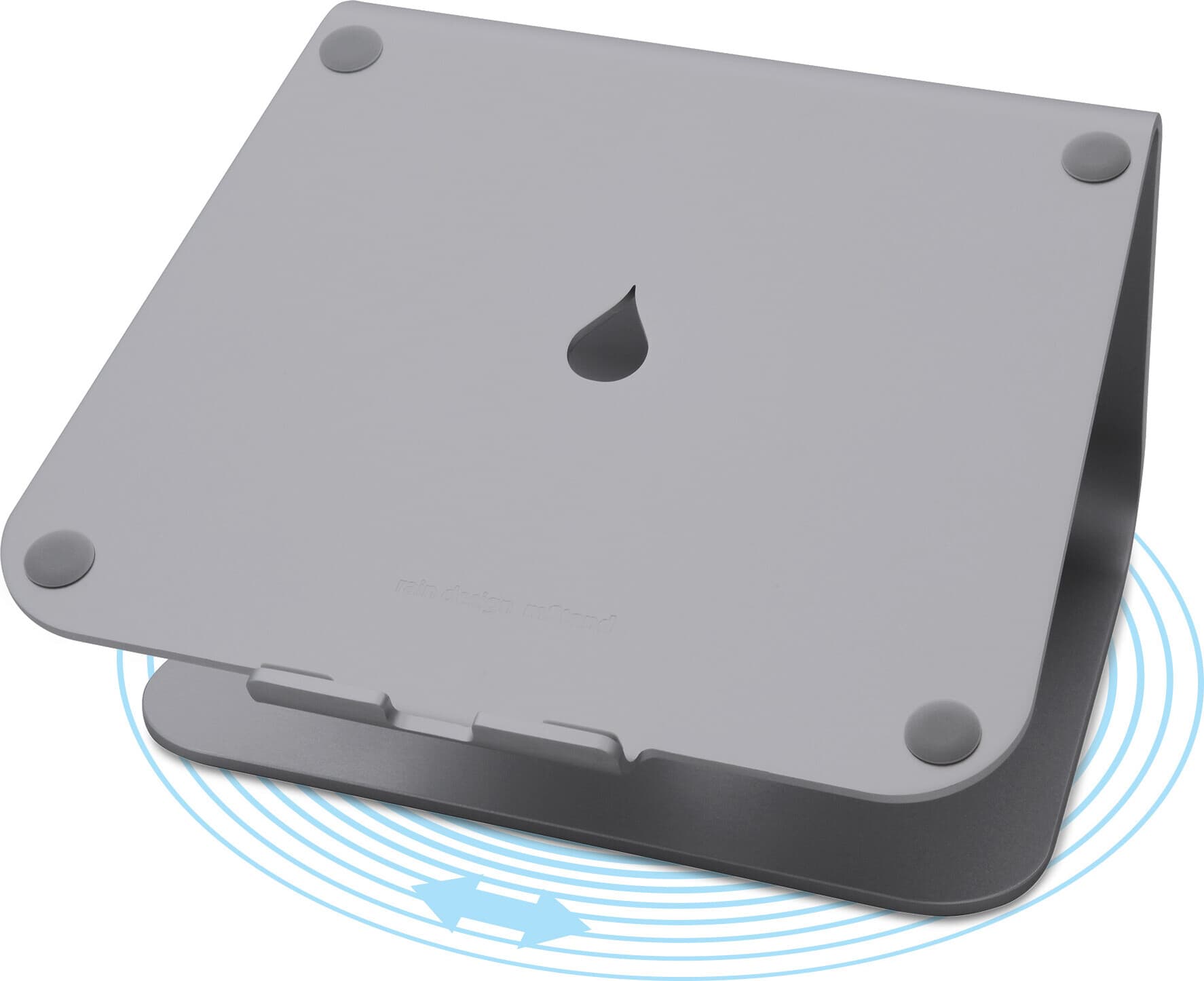 Поставка за лаптоп Rain Design mStand360, 253 х 154 х 190мм, сива, за преносими компютри