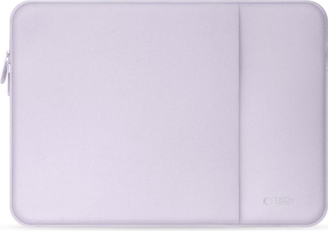 Качествен неопренов калъф с цип за MacBook Air 13, MacBook Pro 13, MacBook Pro 14 и лаптопи до 14 инча - Tech-Protect Neopren Sleeve 14 (лилав)