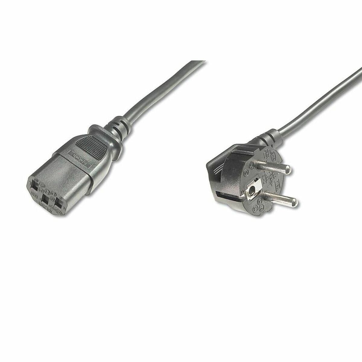 Захранващ кабел Assmann AK-440100-018-S, от Schuko(м) към IEC C13(ж), 2.5m, черен