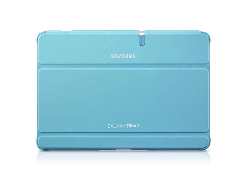 Хибриден кожен калъф и поставка за Samsung Galaxy Tab 10.1 (2) инча - Samsung Book Cover Case (син)