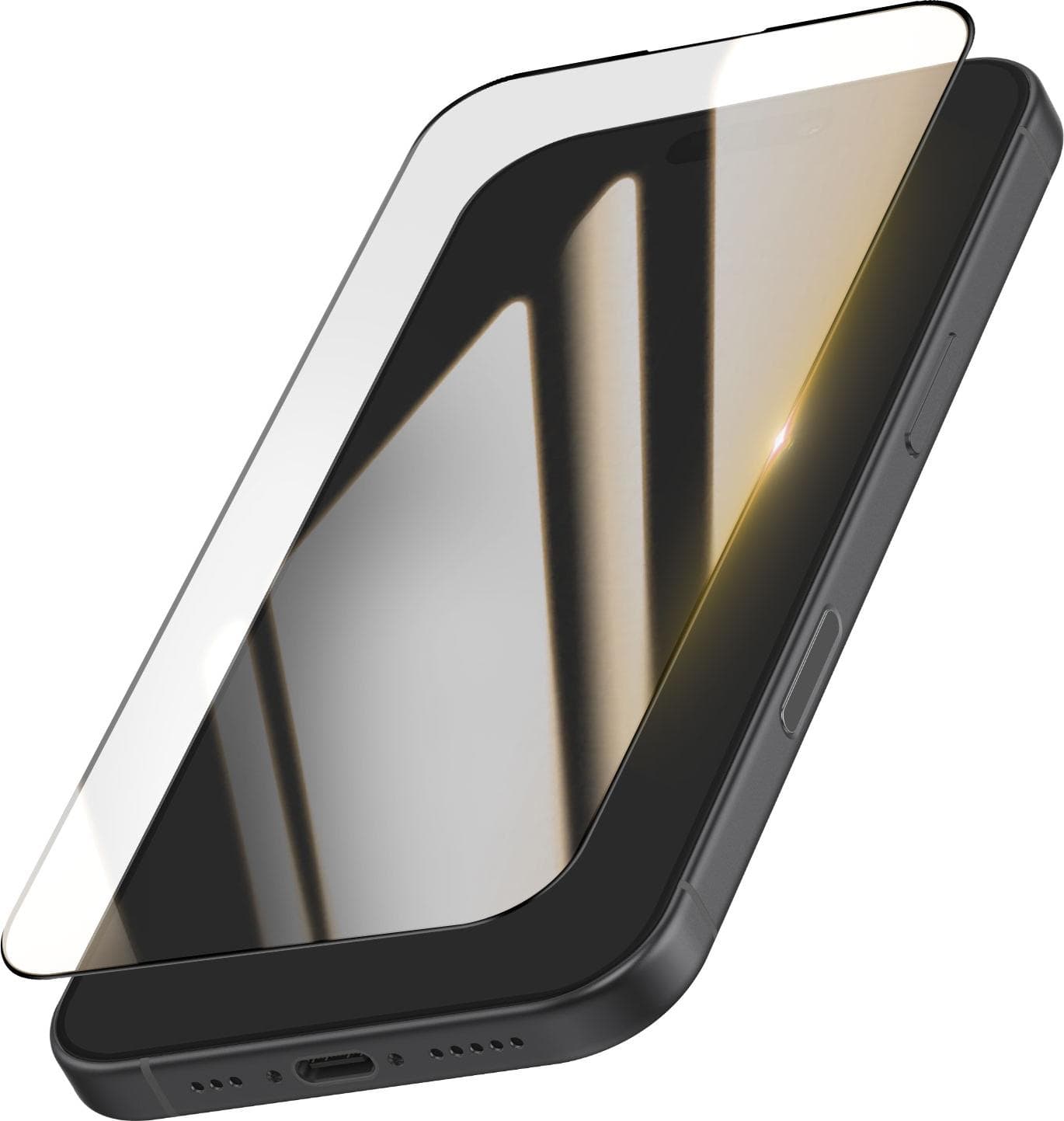 Калено стъклено защитно покритие за дисплея на iPhone 16 Pro, iPhone 17, iPhone 17 Pro - Tactical Impact Barrier For Rookies Tempered Glass (черен-прозрачен)