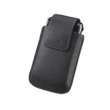 Вертикален кожен калъф с магнит и щипка за колан за BlackBerry Bold 9700/9780 и Curve 8520/8530/9300 - BlackBerry Leather Case HDW-19819-001 (bulk)