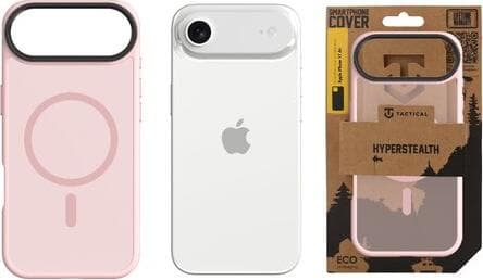 Хибриден удароустойчив кейс с MagSafe за iPhone 17 Air - Tactical MagForce Hyperstealth Cover (розов)