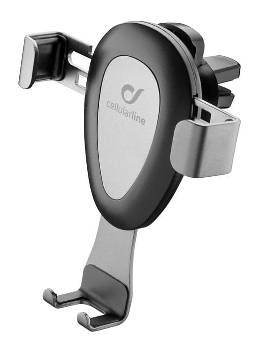 Стойка за телефон Cellularline Handywing PRO, за кола, универсална, за въздуховод, метално покритие, черна