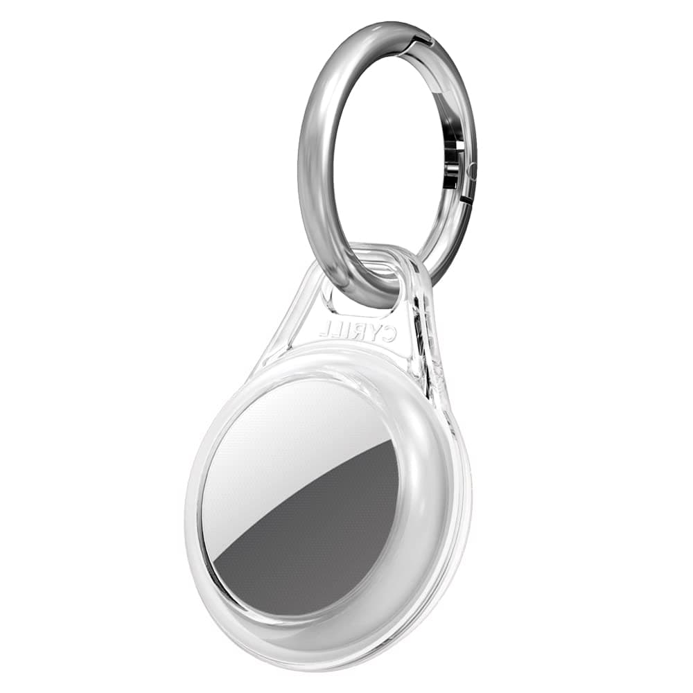 Кейс Spigen Cyrill Shine Crystal Clear (SPN1645CL), за Apple AirTag, силиконов, прозрачен, с карабинер
