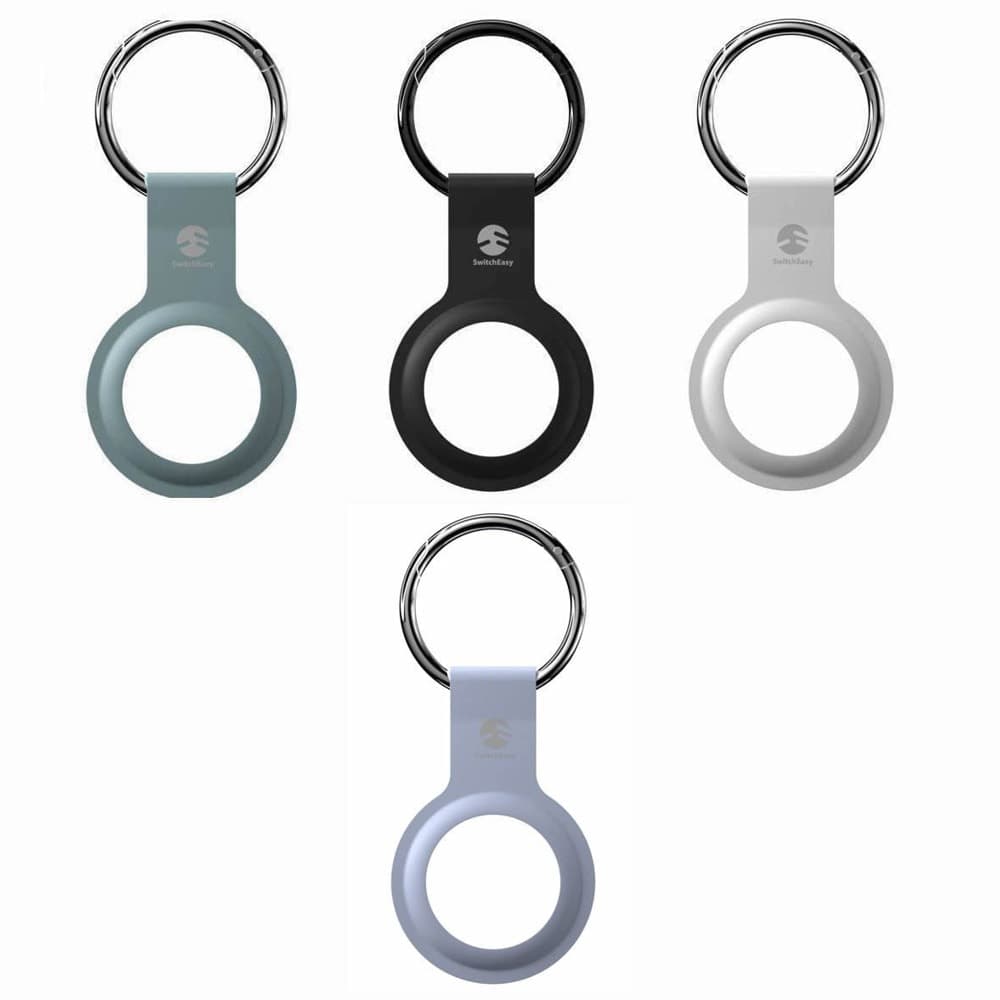 Комплект ключодържатели SwitchEasy Skin Silicone Keyring 4-Pack (GS-117-187-193-189), за Apple Airtag, силиконови, различни цветове