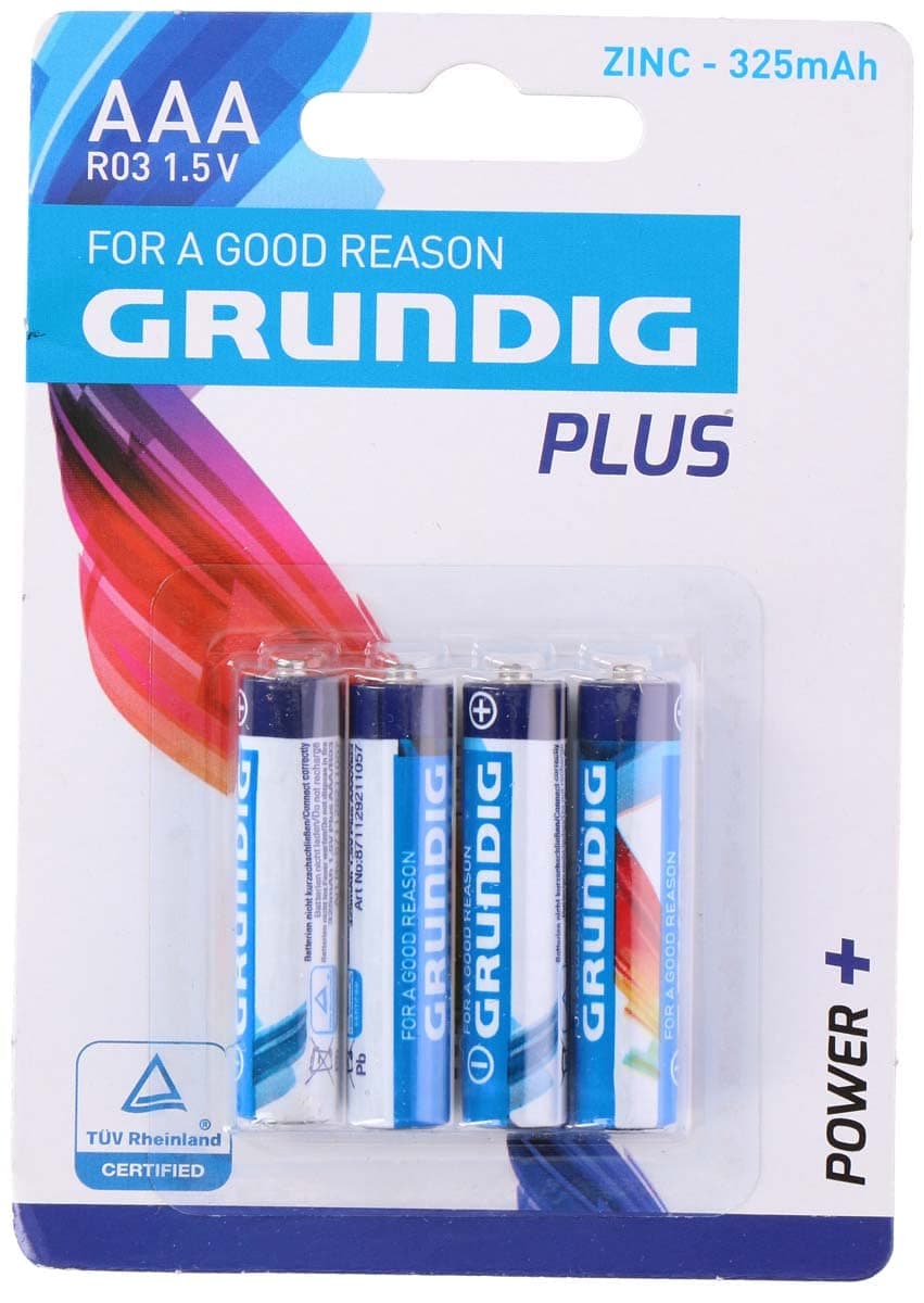 Батерии Grundig AAA/R03 1.5V 325mah 4бр
