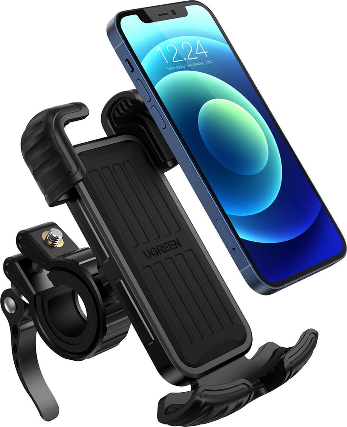 Поставка Ugreen Bicycle Motorcycle Phone Holder (LP494), за колело, за устройство с размери от 4.6" до 6.5", черна