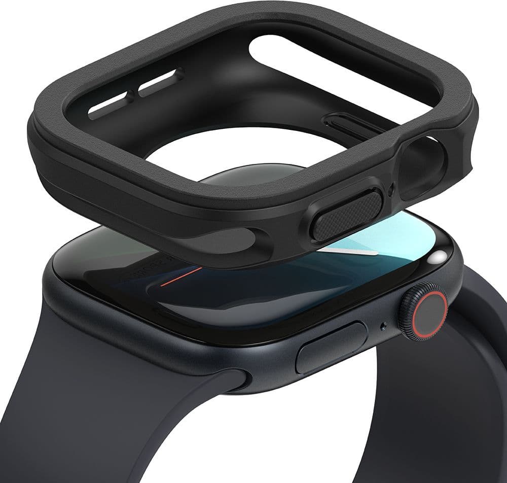 Силиконов (TPU) кейс за Apple Watch 10 46мм (2024) - Ringke Air Sports Case (черен)