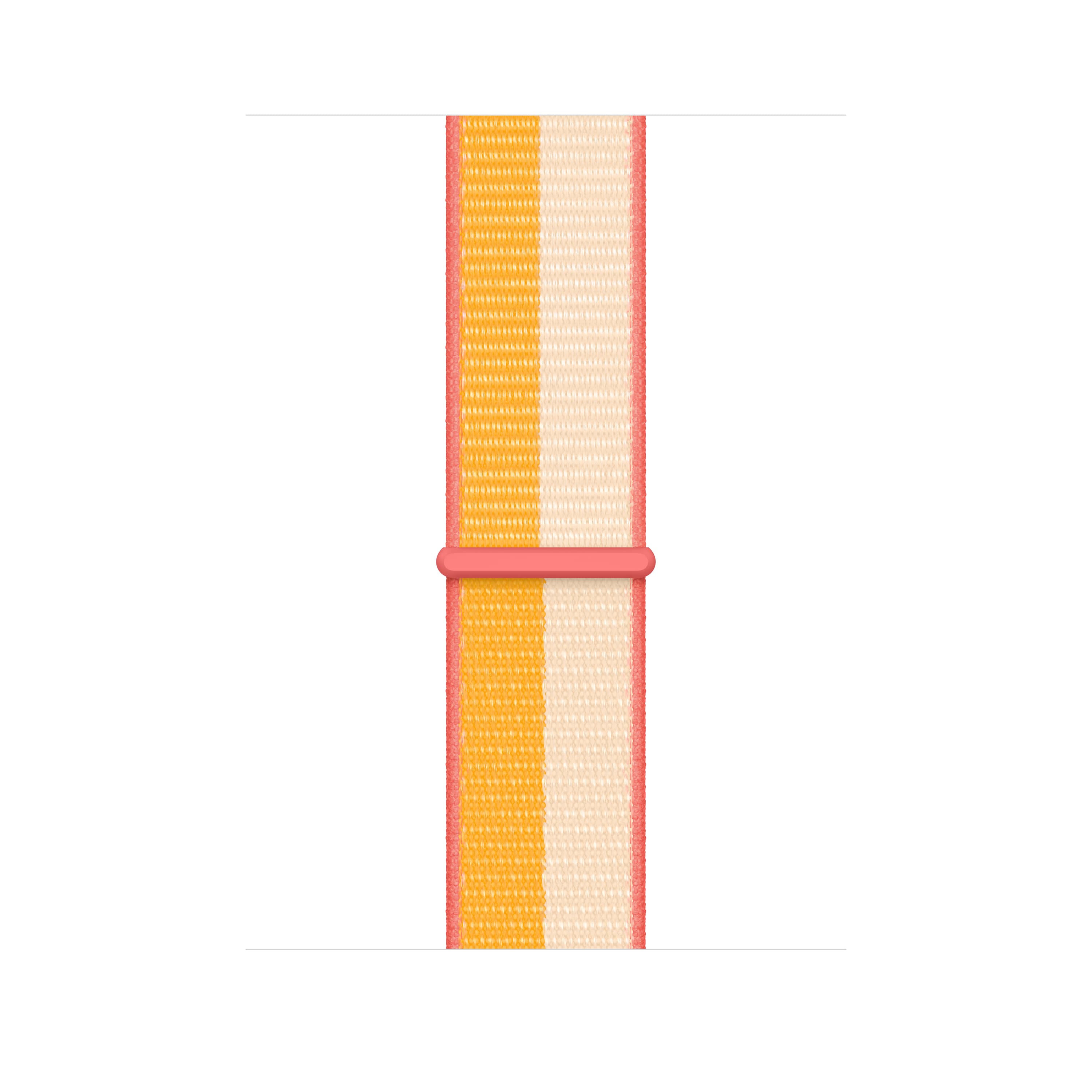 Оригинална текстилна каишка за Apple Watch 42мм, 44мм, 45мм, 46мм, Ultra, Ultra 2 49мм - Apple Nectarine Peony Sport Loop (жълт-бял)