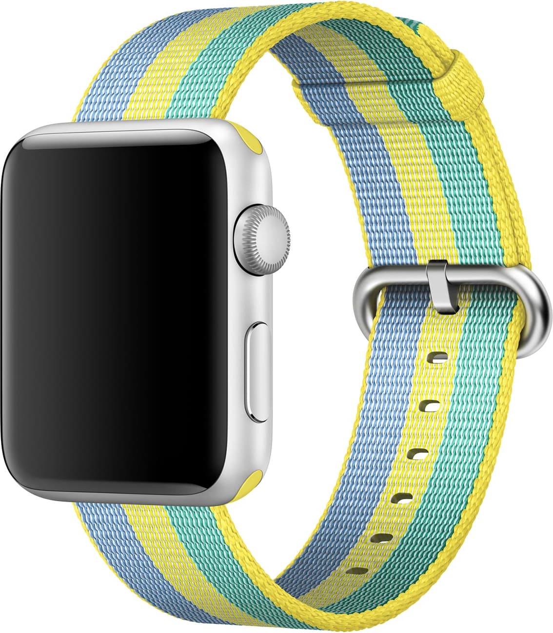 Оригинална текстилна каишка за Apple Watch 42мм, 44мм, 45мм, 46мм, Ultra, Ultra 2 49мм - Apple Watch Woven Nylon Band (жълт-зелен)