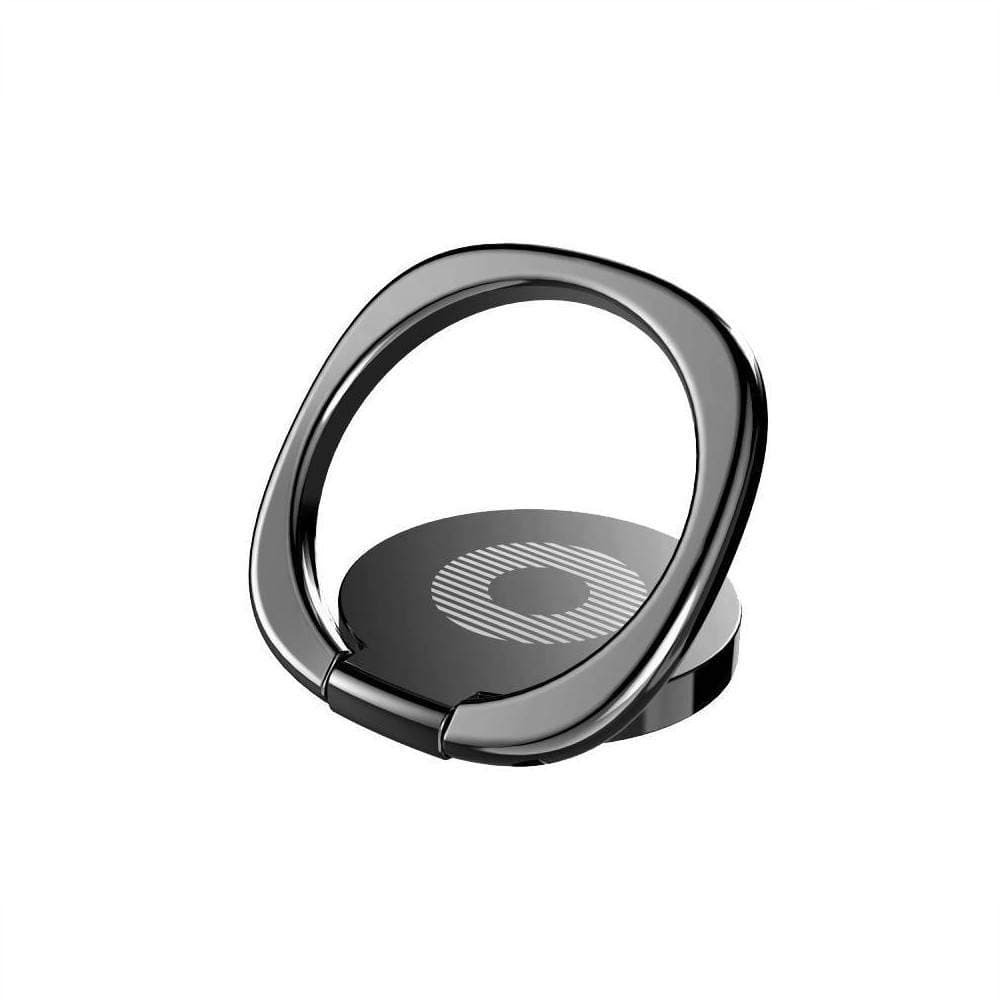 Стойка за телефон Baseus Privity Desktop Ring Holder (SUMQ-01), универсална, залепяща се повърхност, стоманена, черна