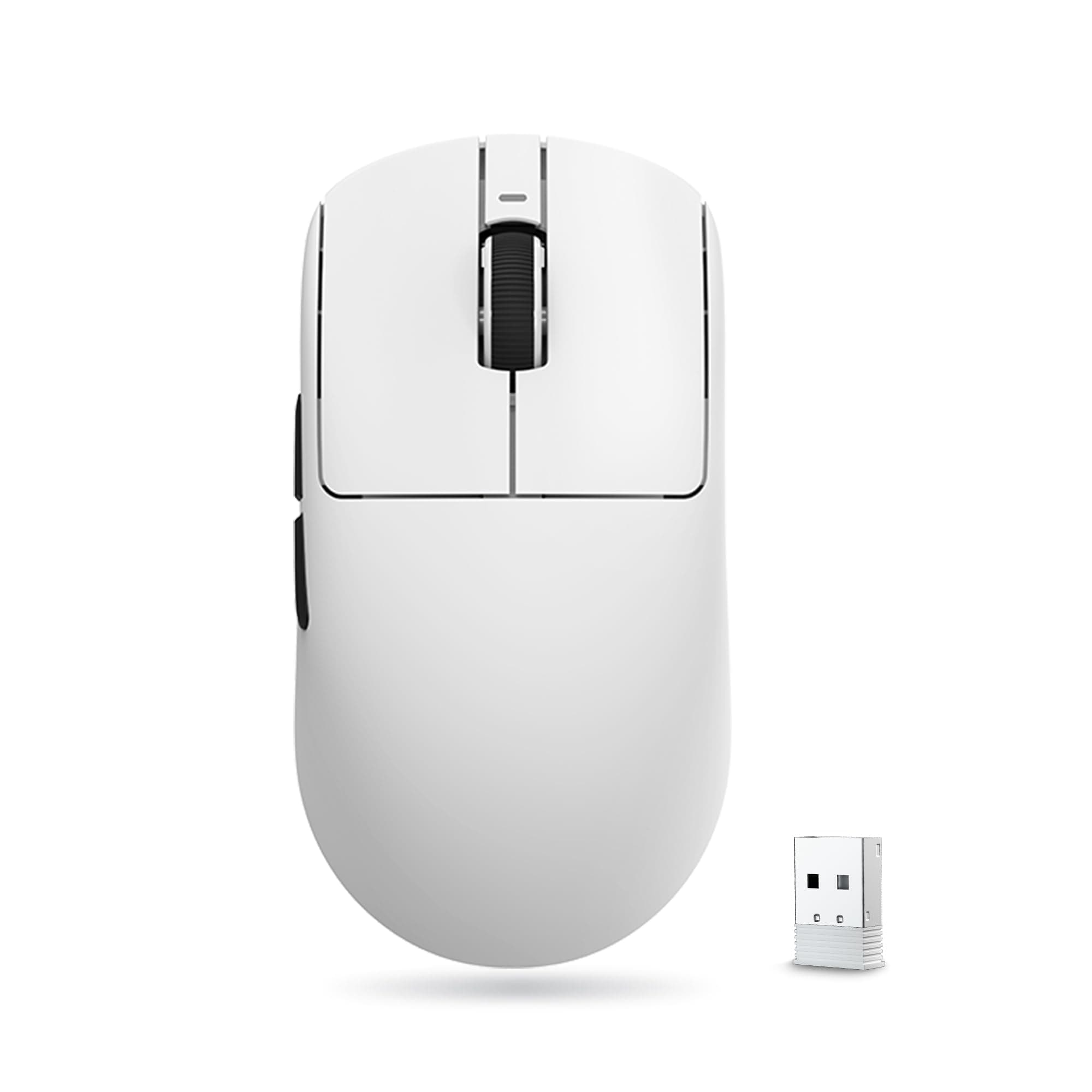 Мишка VXE Dragonfly R1, оптична 18 000 dpi, безжина, гейминг, PAW3395 сензор, бяла, Bluetooth, USB