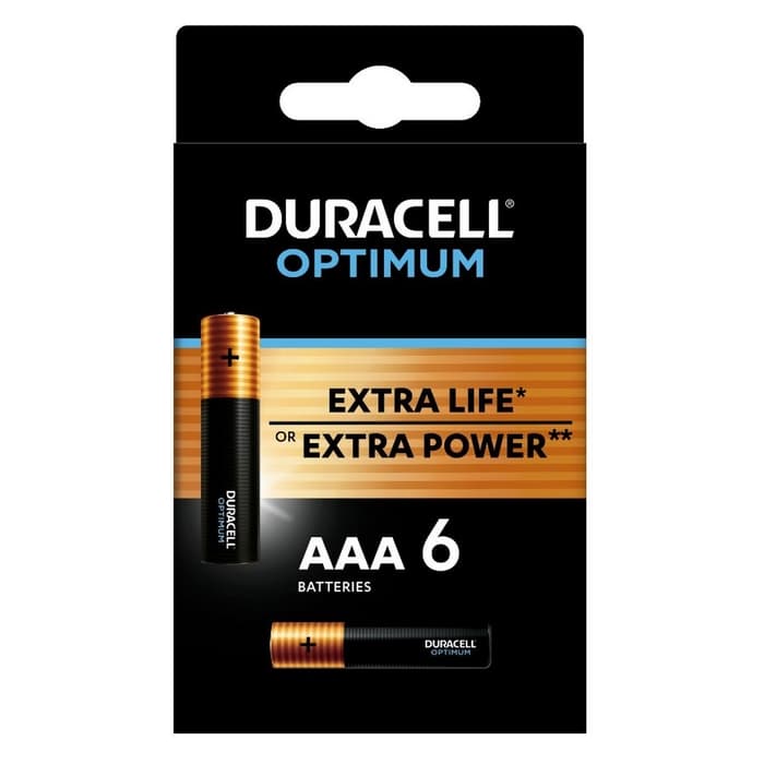 DURACELL Optimum AAA, батерии, 6 бр.
