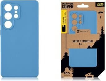 Силиконов калъф за Samsung Galaxy S25 Ultra - Tactical Velvet Smoothie Cover (син)