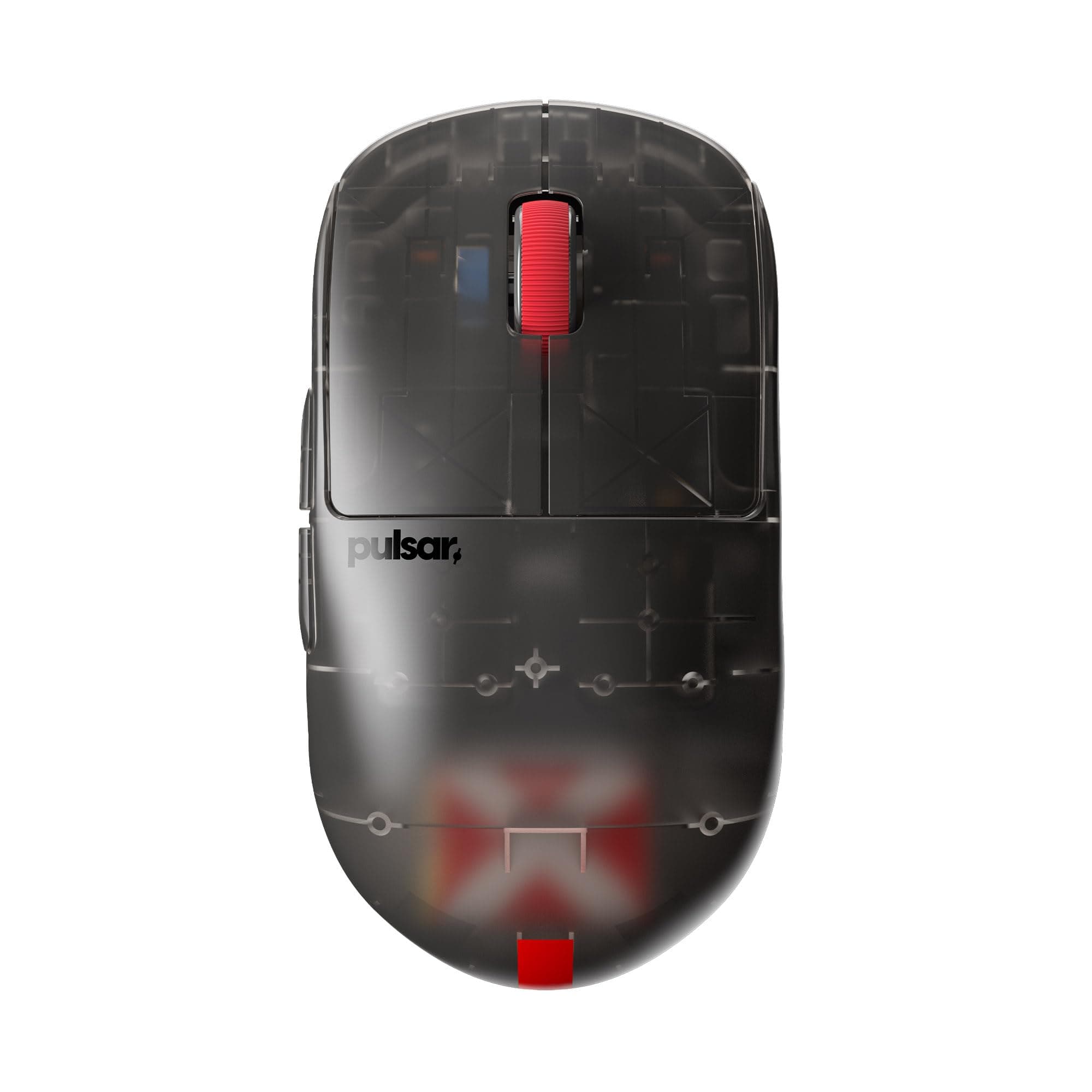 Мишка Pulsar X2H Mini Clear, оптична 26000 dpi, безжична, гейминг, PAW3395 сензор, USB, черна