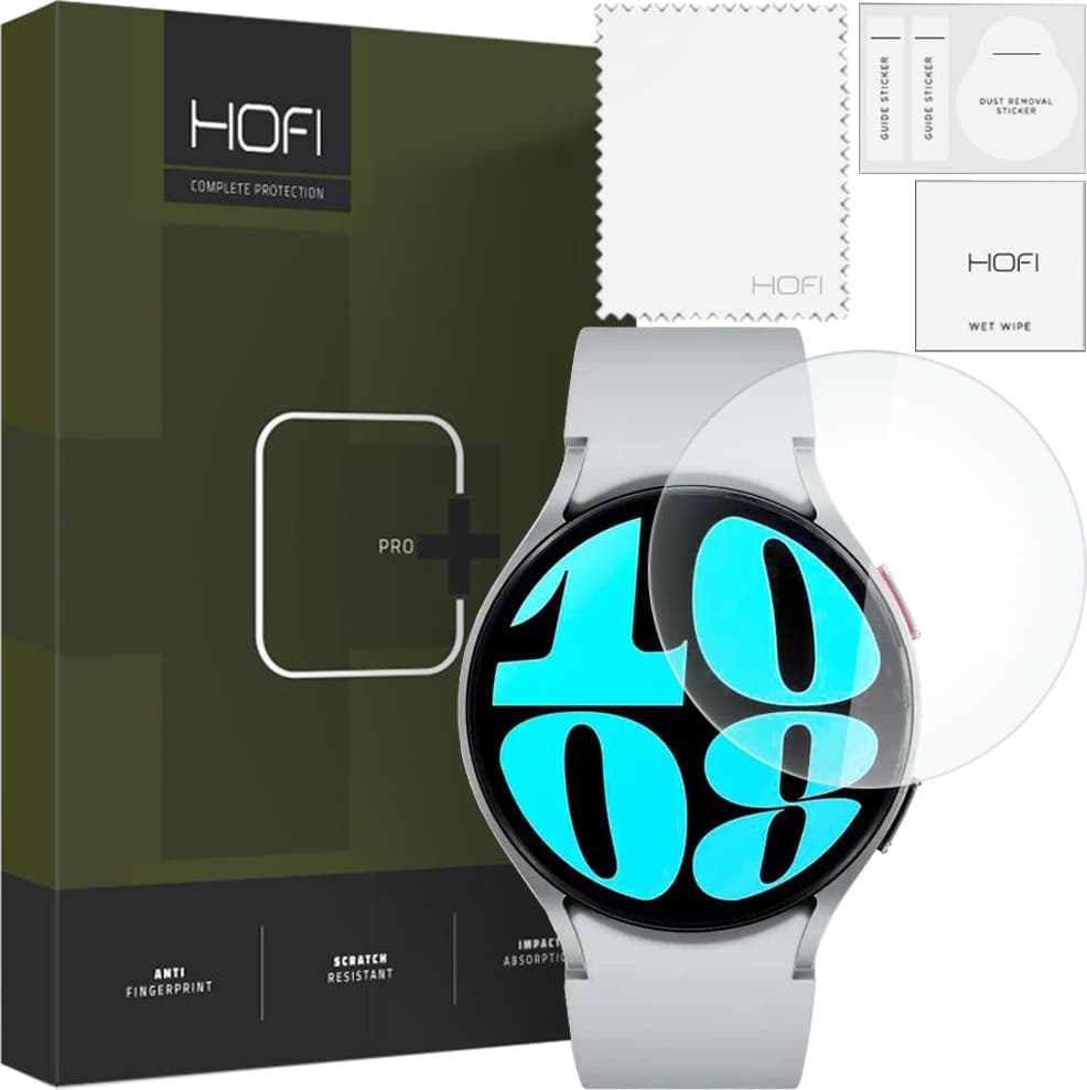 Калено стъклено защитно покритие на Samsung Galaxy Watch 4, Galaxy Watch 5 44мм - Hofi Glass Pro Plus Screen Protector (прозрачен)