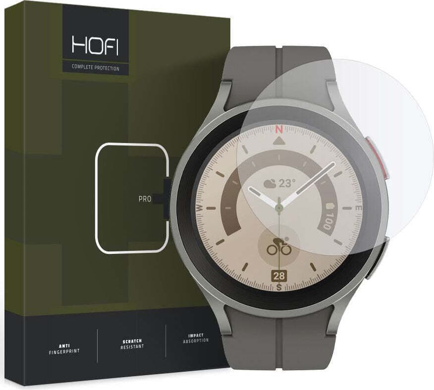 Калено стъклено защитно покритие на Samsung Galaxy Watch 5 Pro 45мм - Hofi Glass Pro Plus Screen Protector (прозрачен)