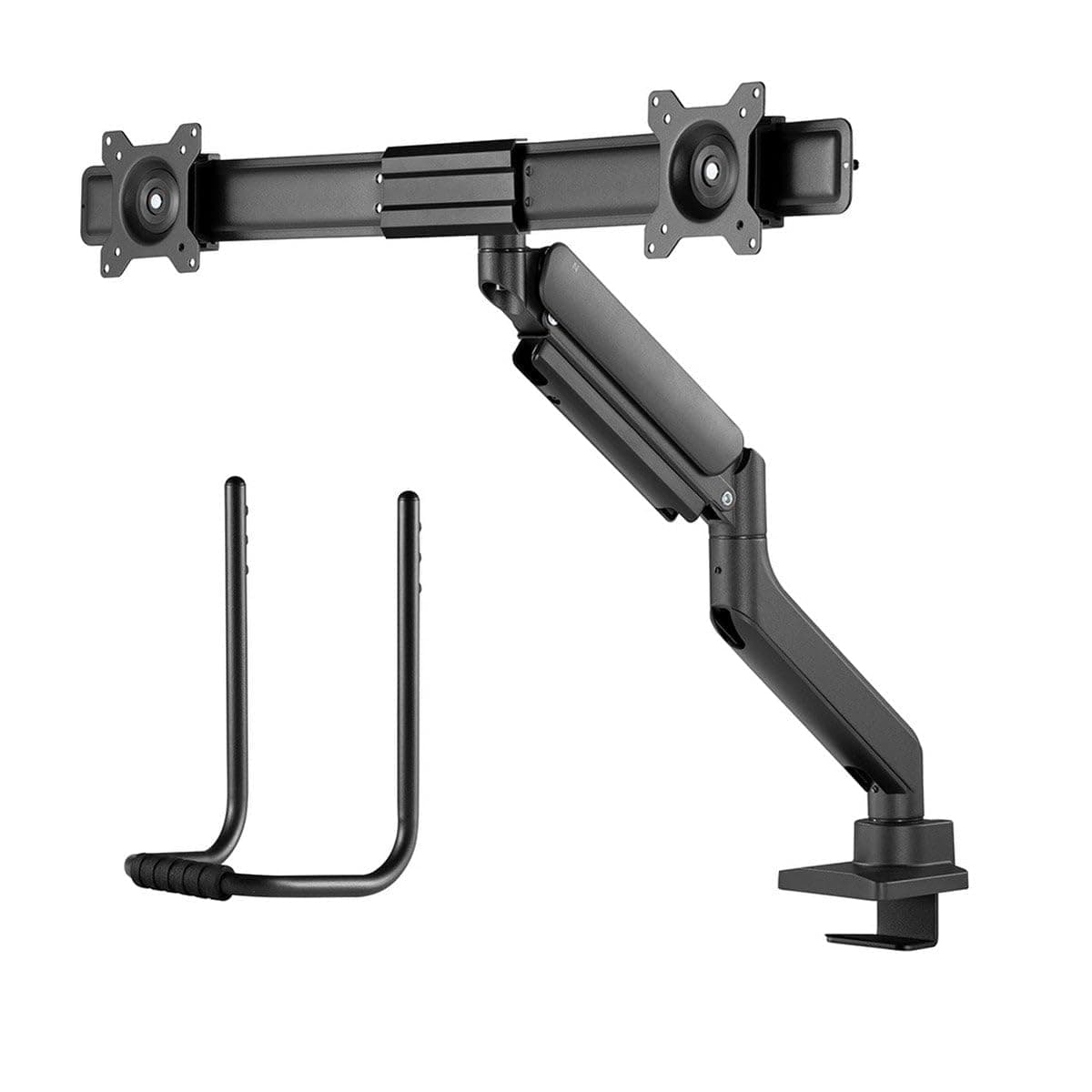 NEOMOUNTS BY NEWSTAR Neomounts Screen Desk Mount 2 screens (topfix clamp & grommet) for 2 Monitor Screens, Black