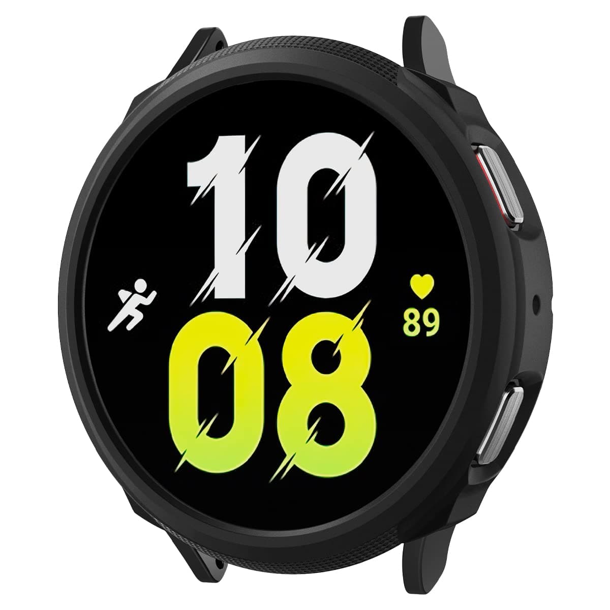 Качествен силиконов (TPU) кейс за Samsung Galaxy Watch 4 44mm - Spigen Liquid Air Case (черен)