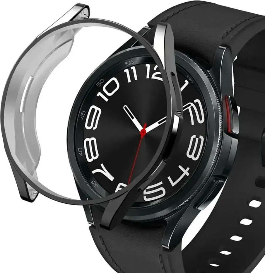 Качествен твърд кейс за Samsung Galaxy Watch 6 Classic 43мм - Tech-Protect Defense Slim Watch Case (черен)