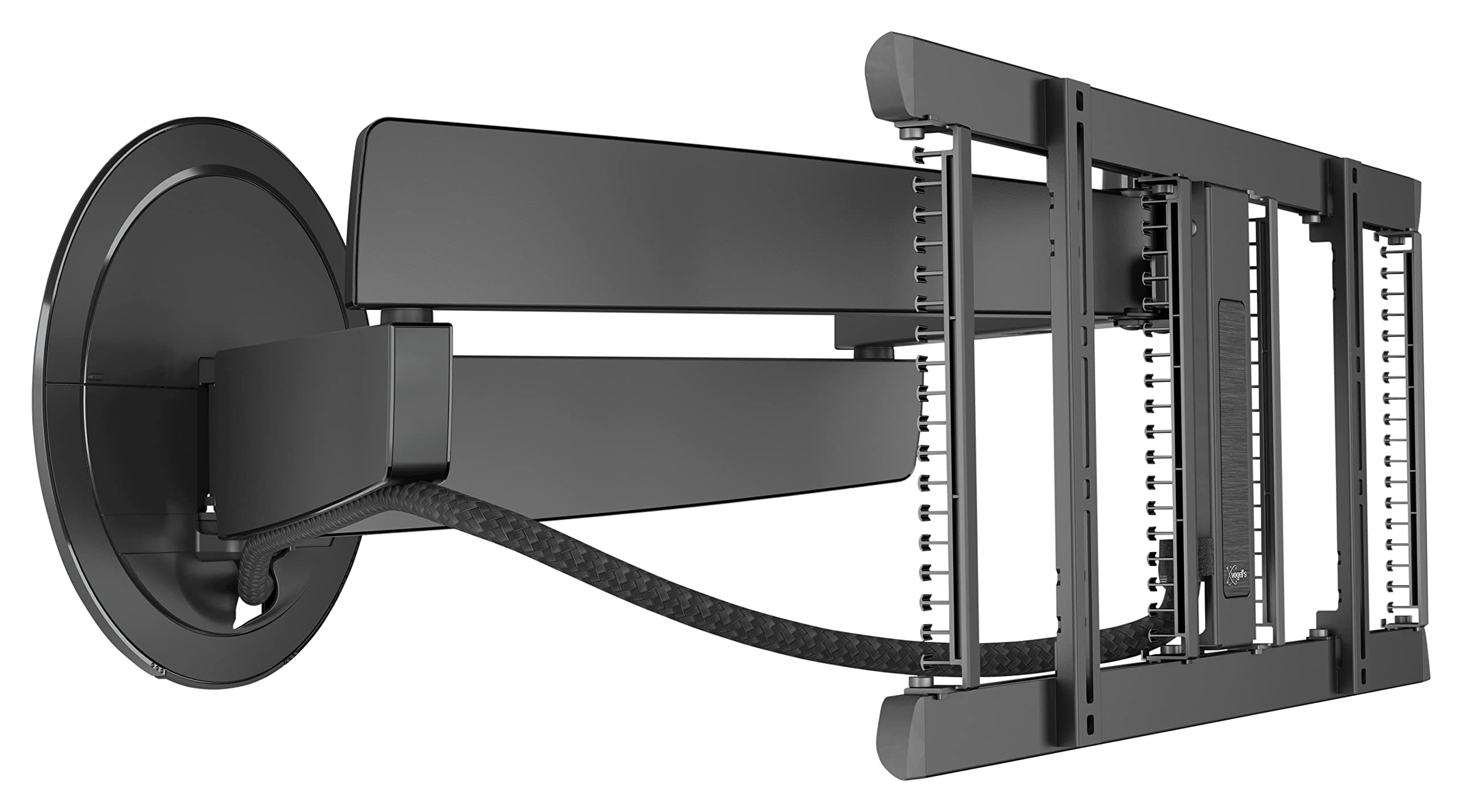 Стойка за монитор Vogel's TVM 7655, за стена, за екрани от 40"до 77", VESA до 600x400, въртене до 120 °, до 35кг, с четири рамена, черна